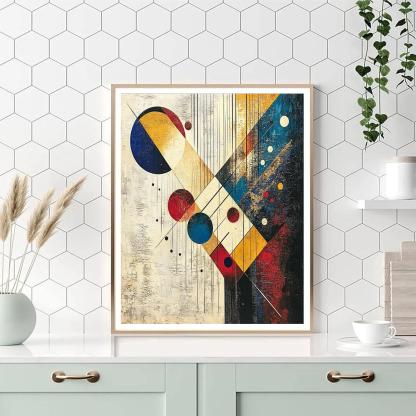Wassily Kandinsky Inspired Synesthetic City Concert Numbered painting kits