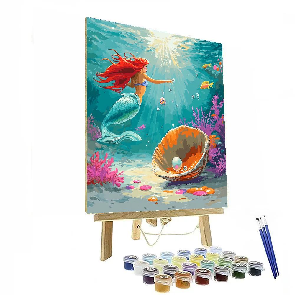 Ariel Coral Reef Lagoon Discovery Disney Inspired Numbered painting kits