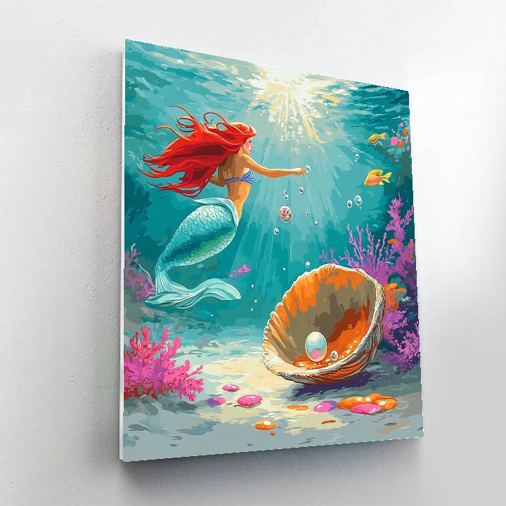 Ariel Coral Reef Lagoon Discovery Disney Inspired Numbered painting kits