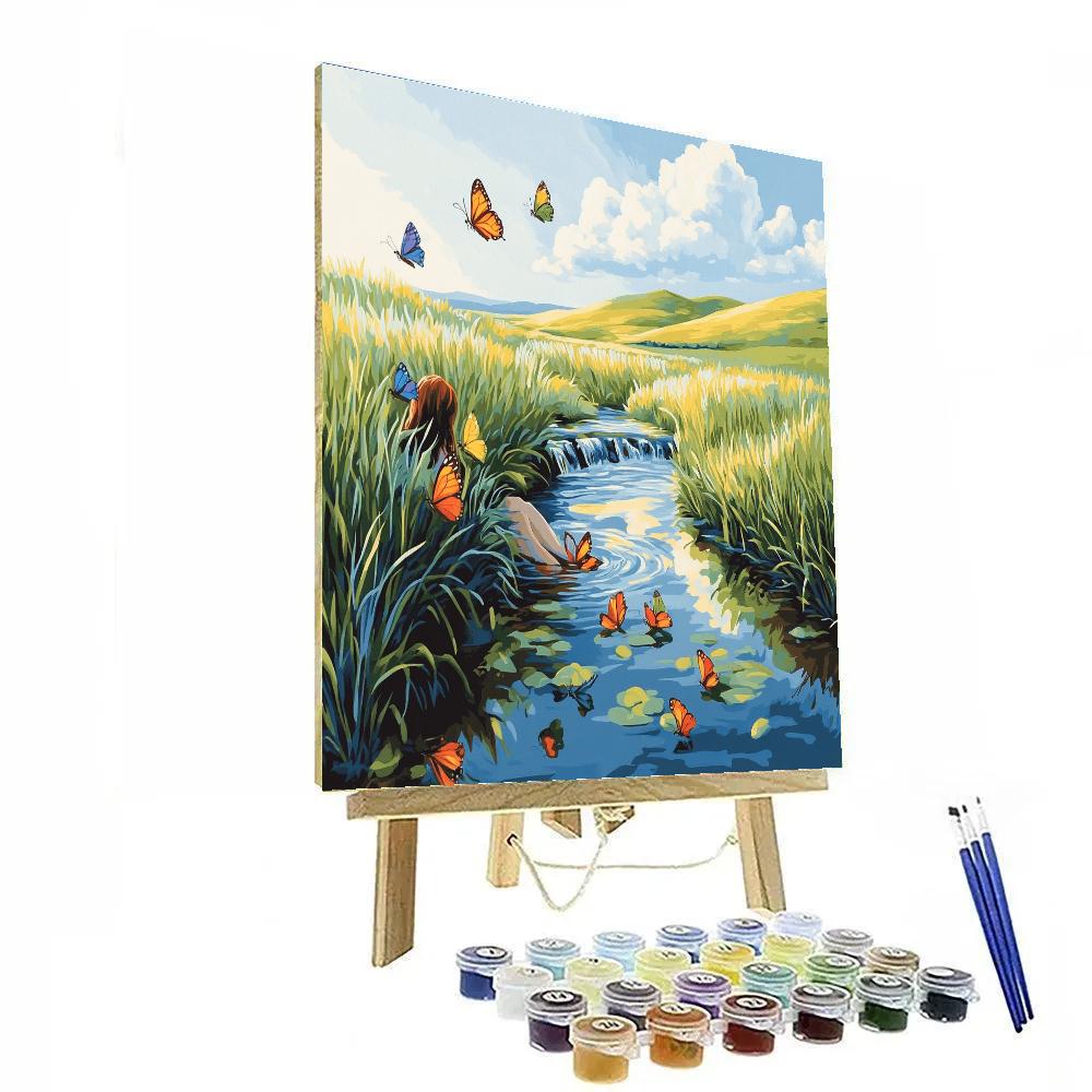 Nala Grassland Stream Rest Disney Inspired paint by color