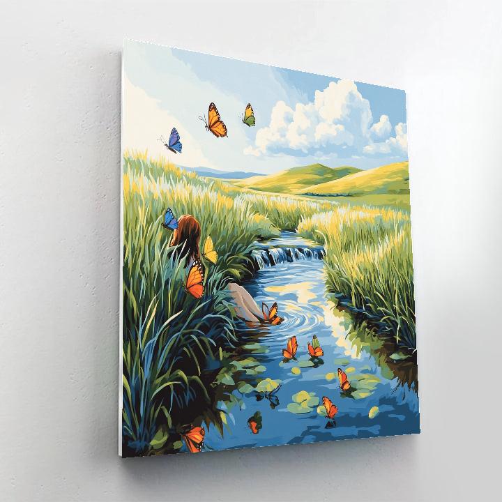 Nala Grassland Stream Rest Disney Inspired paint by color