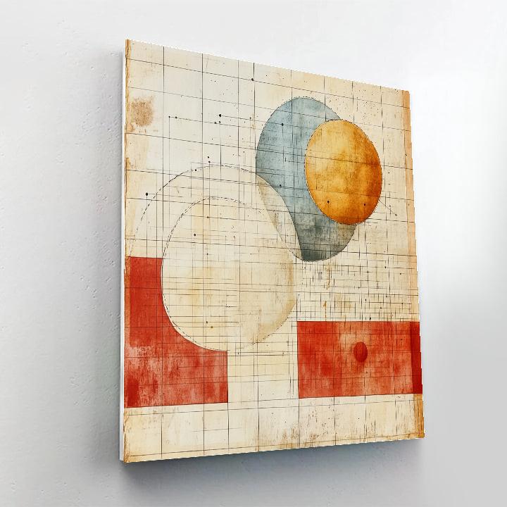 Paul Klee Inspired Playful Solar System Map Numbered painting kits