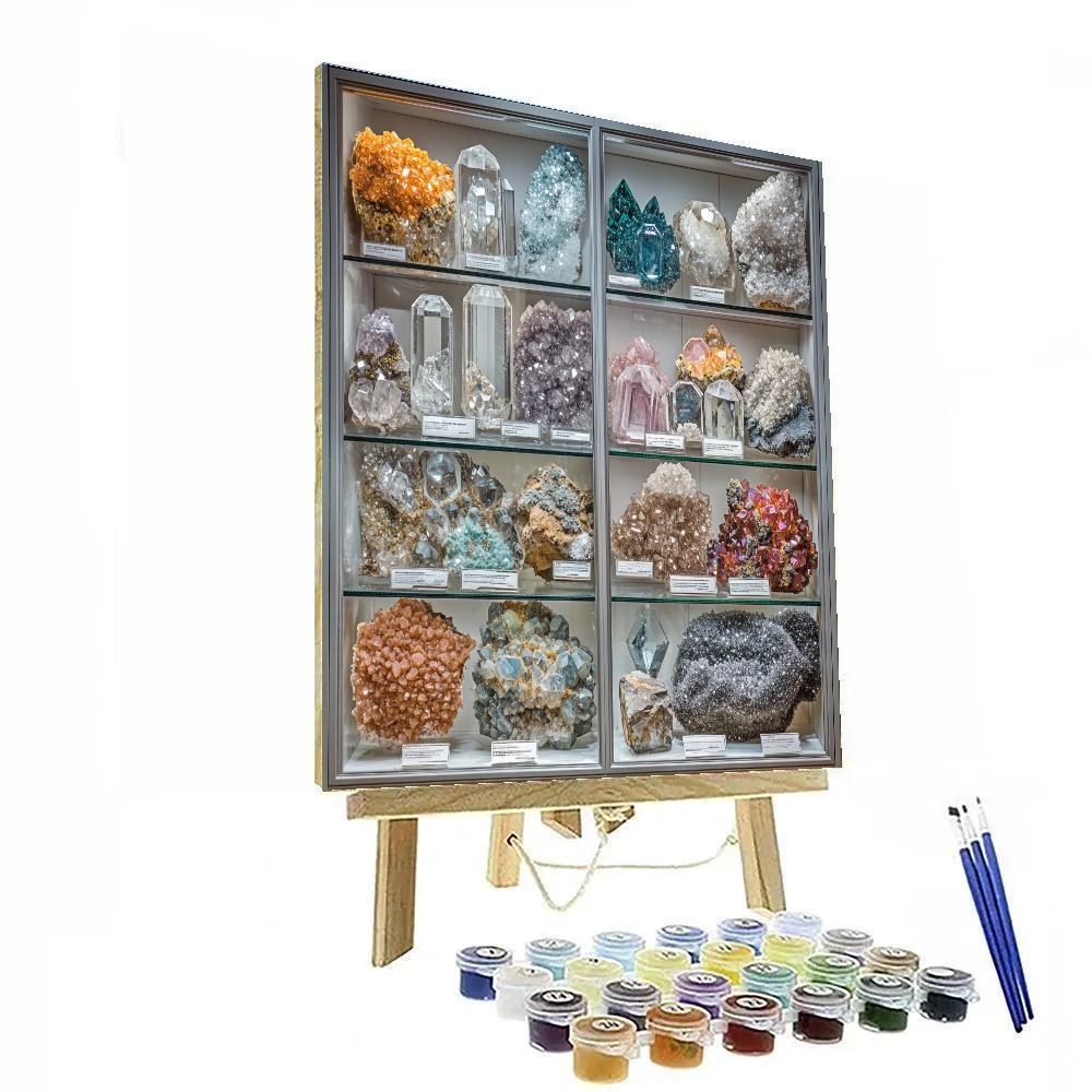 Damien Hirst Inspired Crystal Cabinet Still Life DIY paint by numbers