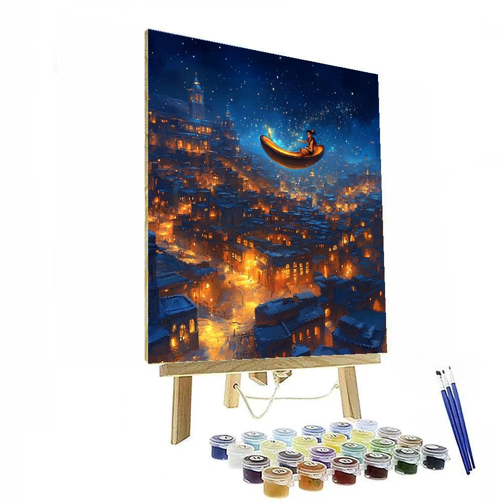 Aladdin Magic Carpet City Glide Disney Inspired paint by color