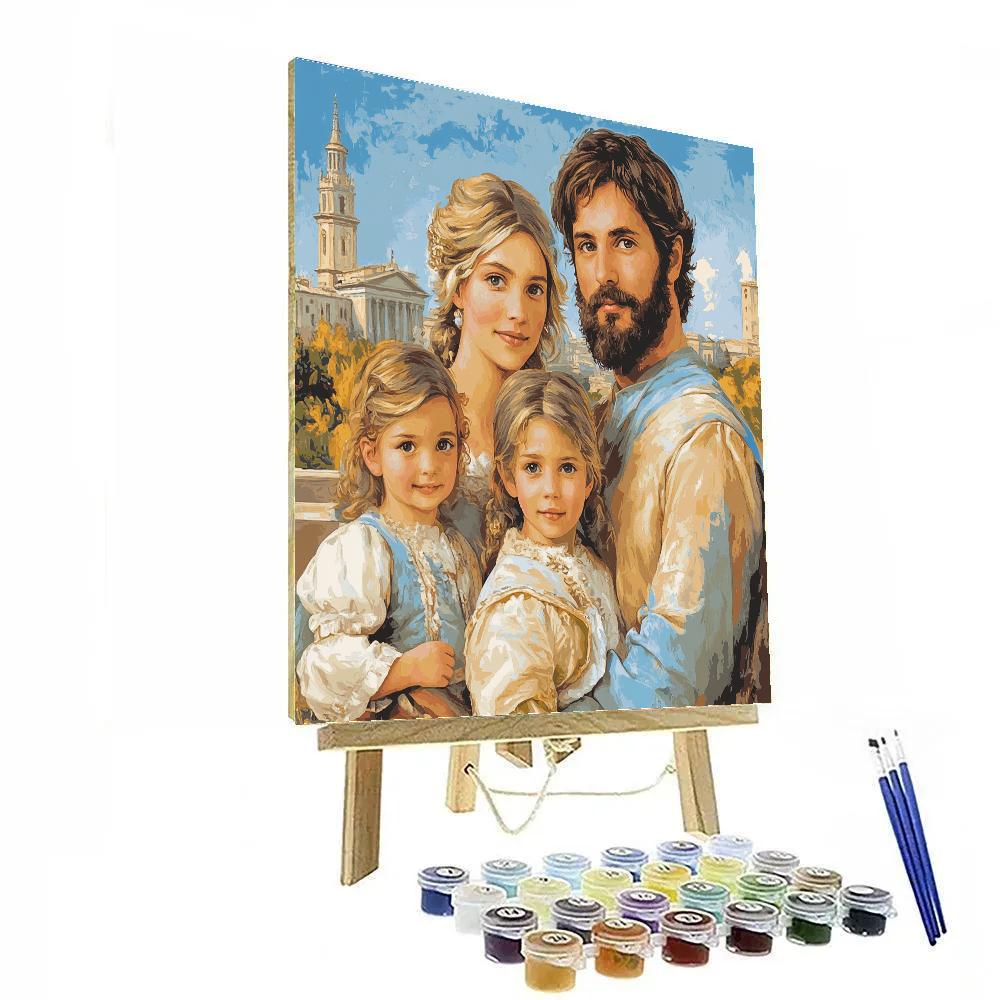 Raphael Inspired Harmonious Family Gathering Numbered painting kits