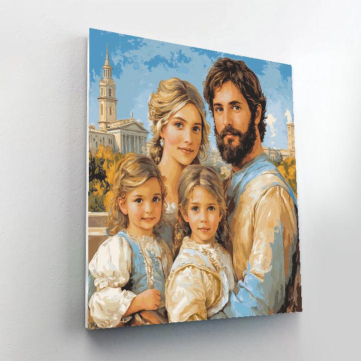Raphael Inspired Harmonious Family Gathering Numbered painting kits