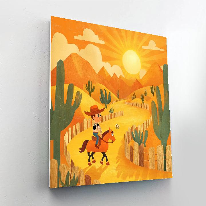 Woody Sunset Roundup Ride Disney Inspired Paint by numbers kits