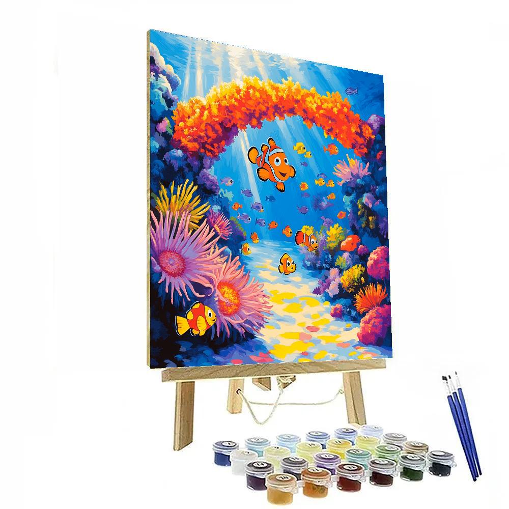 Nemo Reef School Adventure Disney Inspired Paint by numbers art