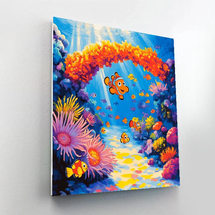 Nemo Reef School Adventure Disney Inspired Paint by numbers art