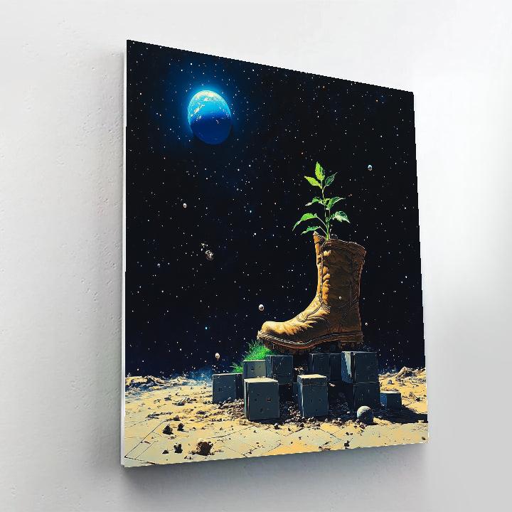 WALL E Starry Space Garden Disney Inspired paint by color