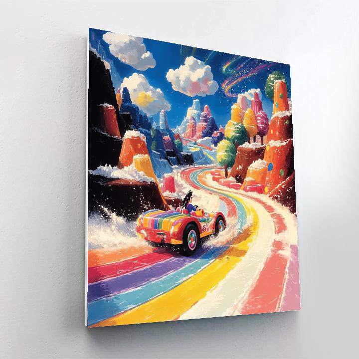 Vanellope Sugar Rush Raceway Zoom Disney Inspired paint by number