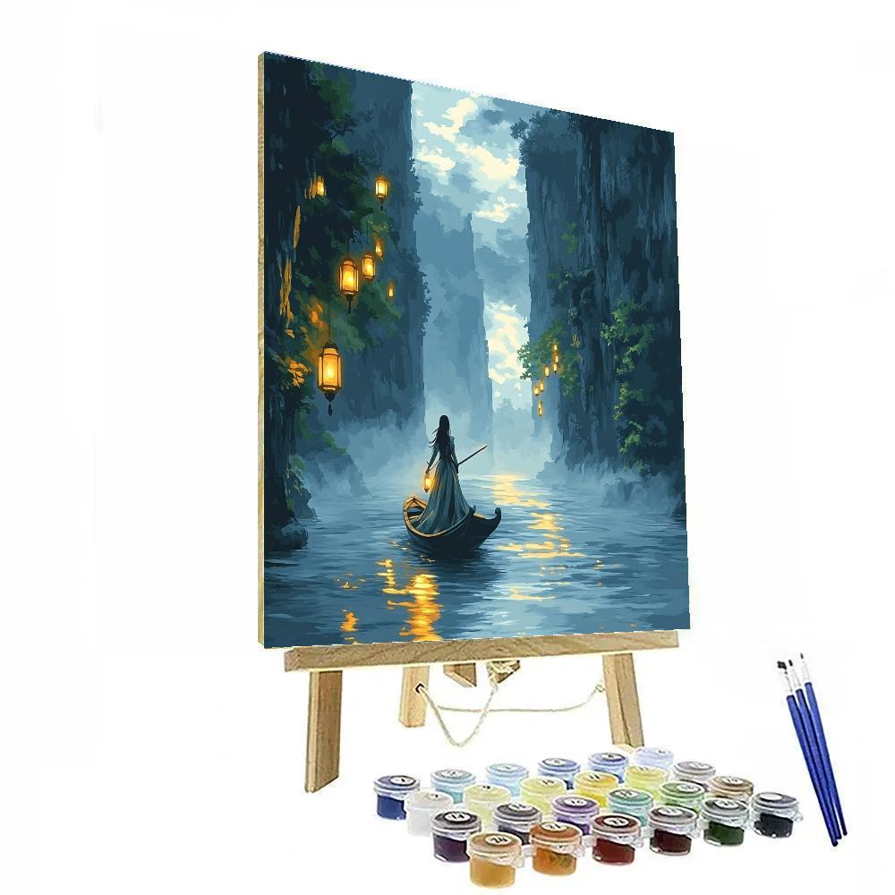 Raya Dragon River Journey Disney Inspired paint by numbers