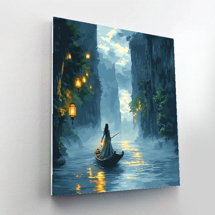 Raya Dragon River Journey Disney Inspired paint by numbers