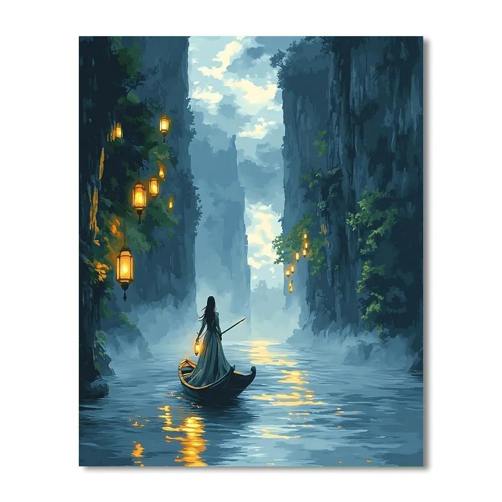 Raya Dragon River Journey Disney Inspired paint by numbers