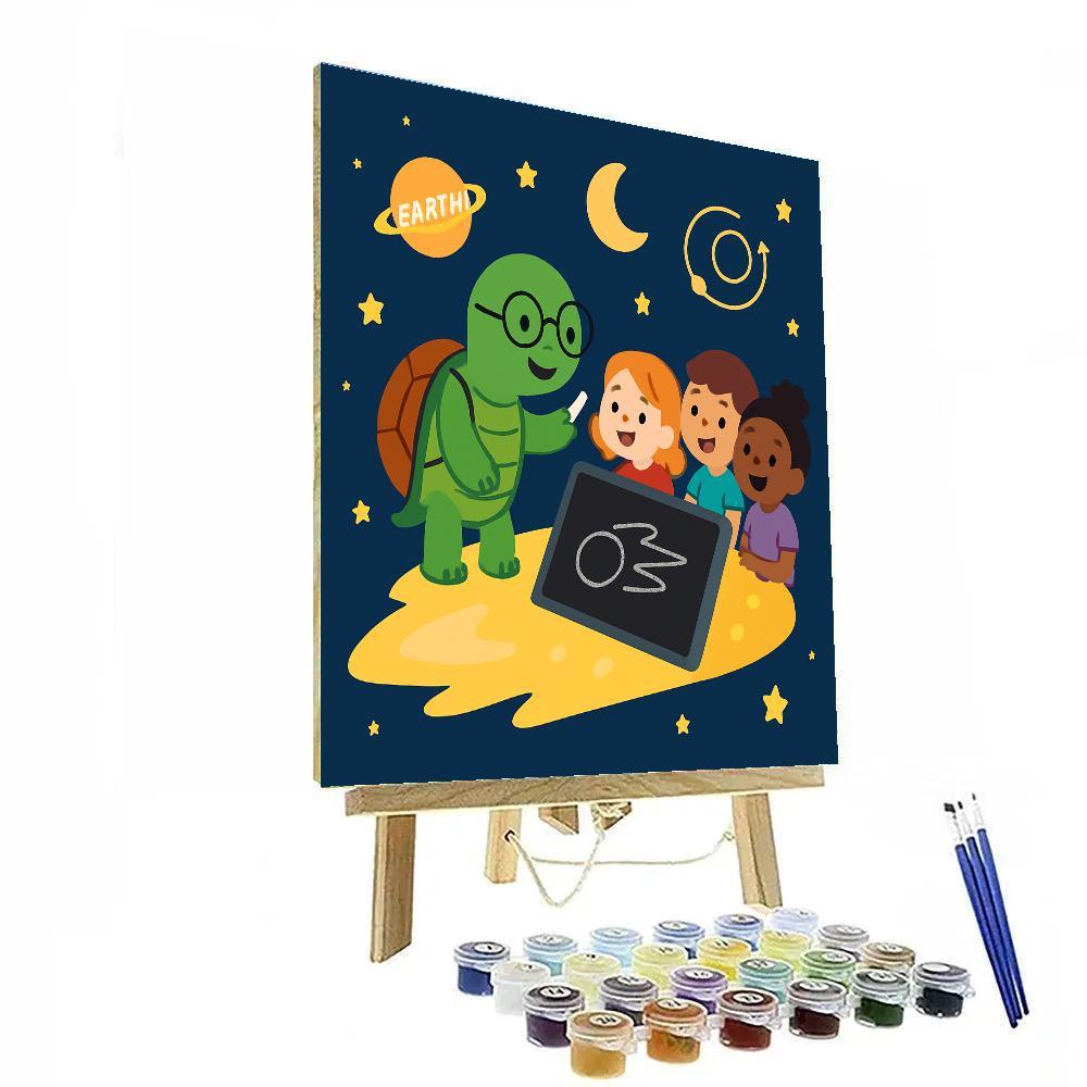 Comet Classroom With The Star Turtle paint by numbers
