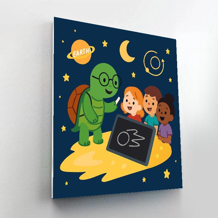 Comet Classroom With The Star Turtle paint by numbers