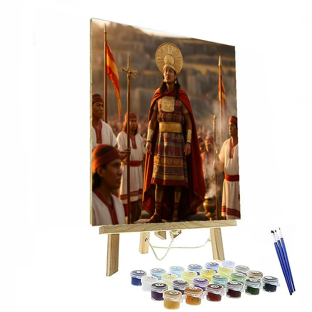 Inti Raymi Sunrise Procession In Cusco Number painting