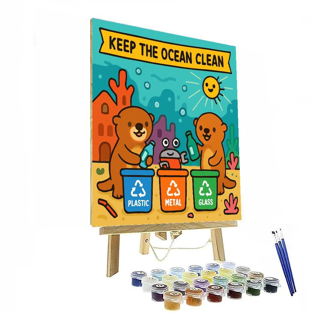 Coral City Recycling Rangers Numbered painting kits