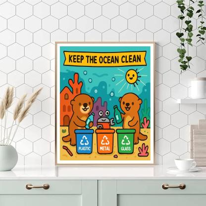 Coral City Recycling Rangers Numbered painting kits