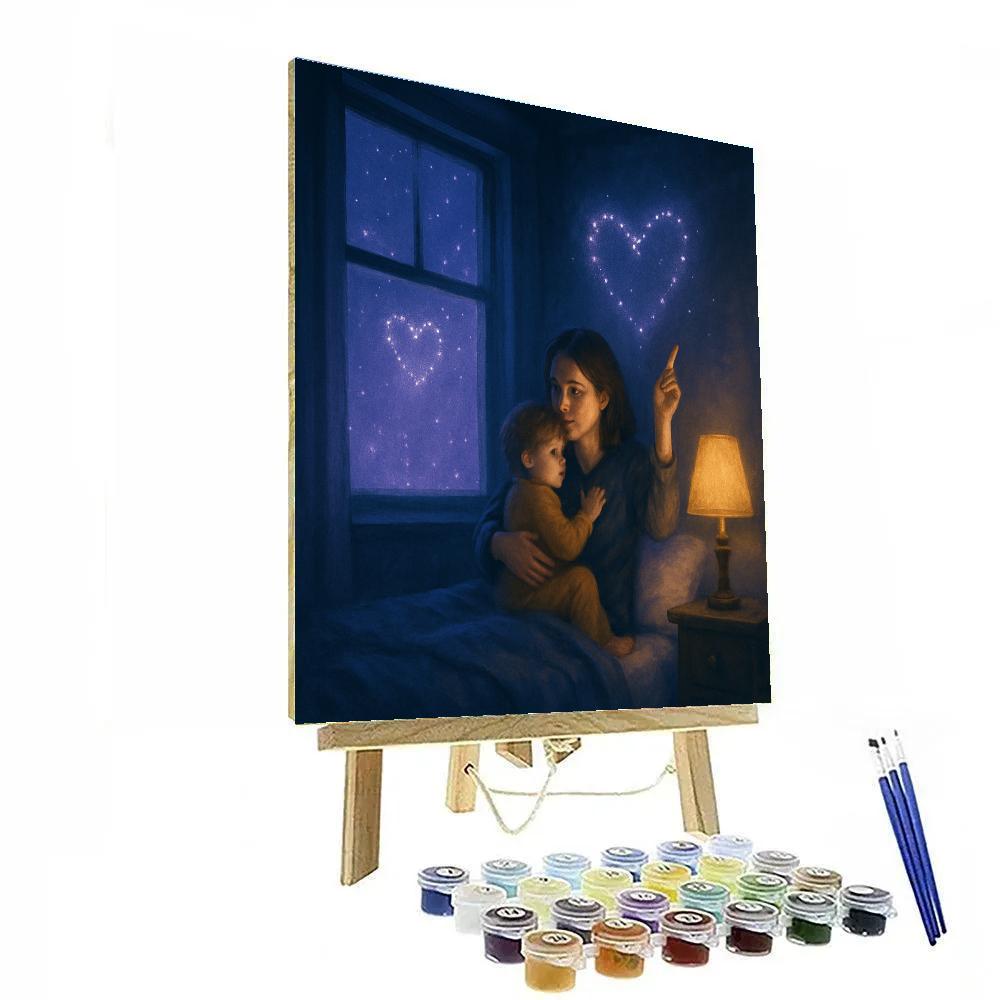 Starlit Bedtime Promise painting number kit