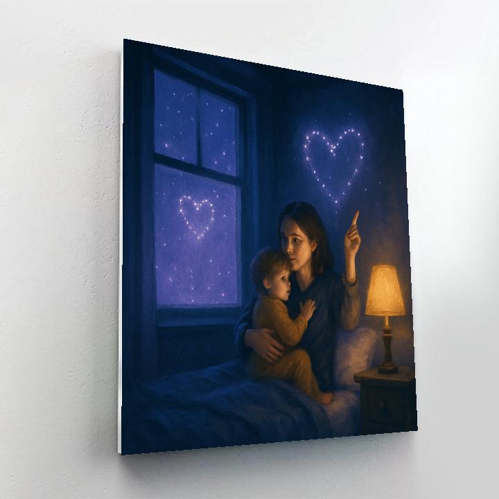 Starlit Bedtime Promise painting number kit
