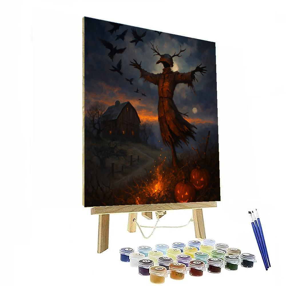 The Scarecrow Choir On Ember Ridge painting number kit