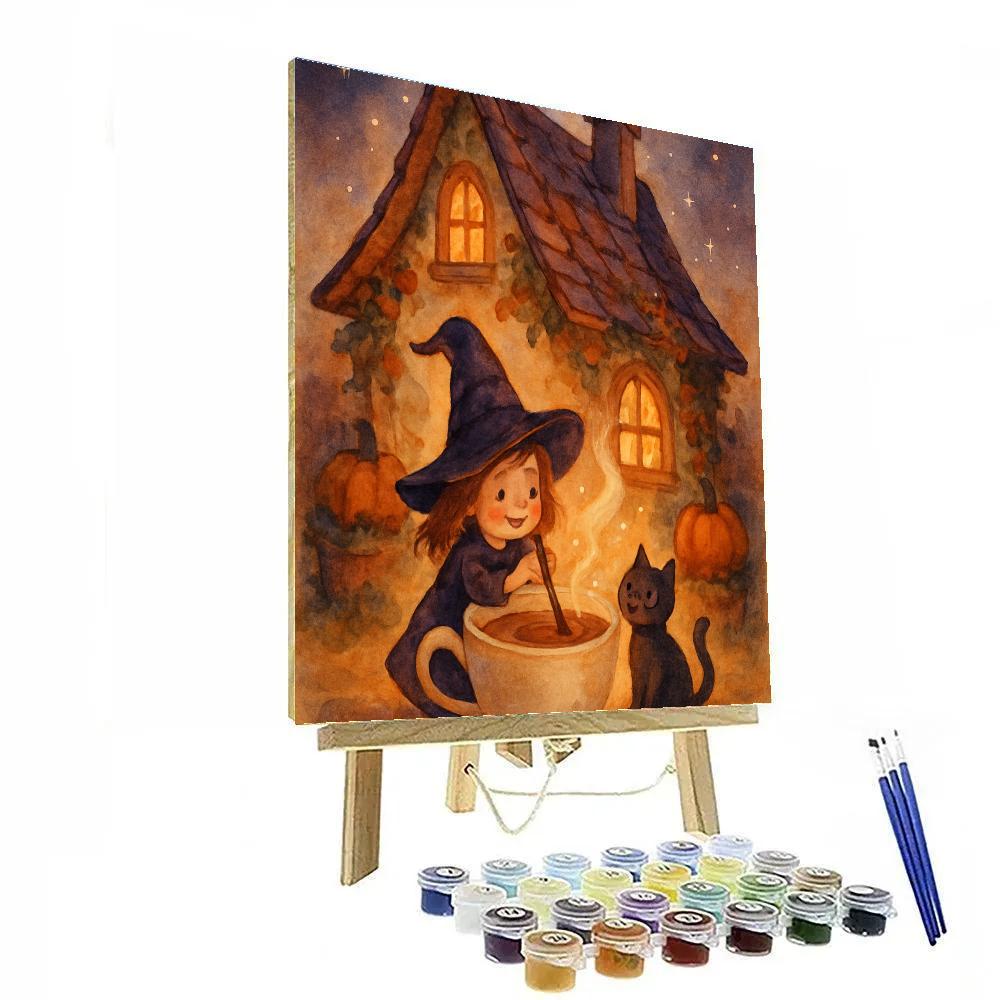 The Teacup Witch Cottage Paint by numbers kits
