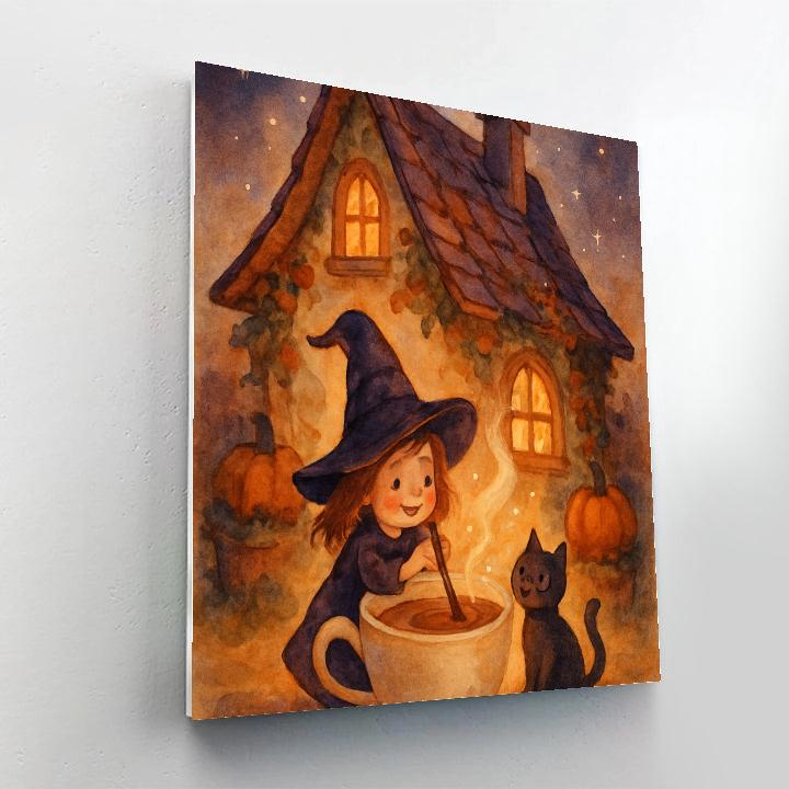 The Teacup Witch Cottage Paint by numbers kits
