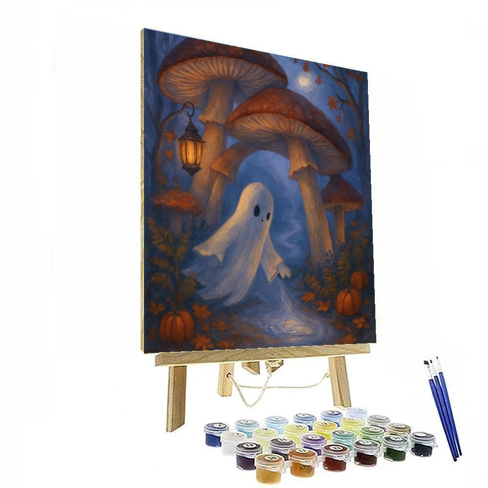 Moonlit Mushroom Gate Numbered painting kits