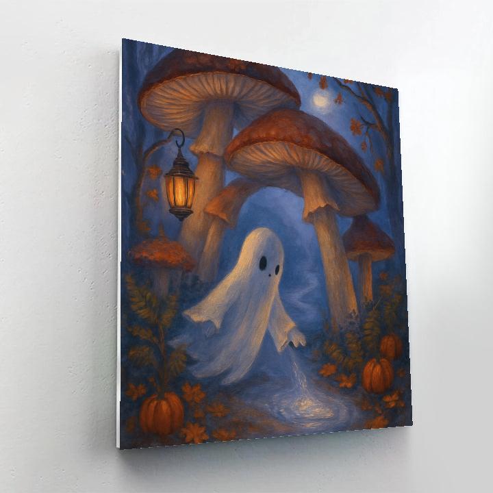 Moonlit Mushroom Gate Numbered painting kits