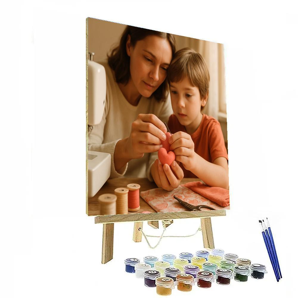 Thread Of Love Sewing Lesson paint by color