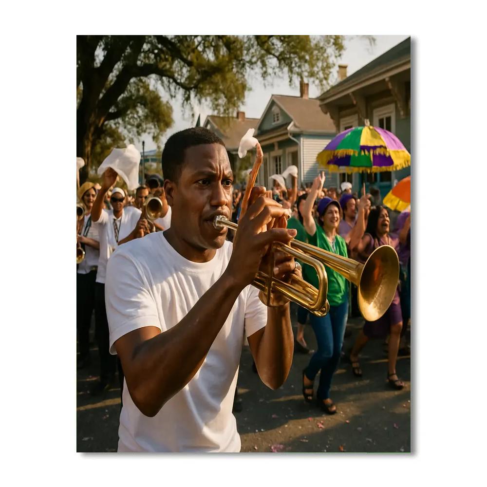 Mardi Gras Second Line Parade In New Orleans Paint by numbers kits