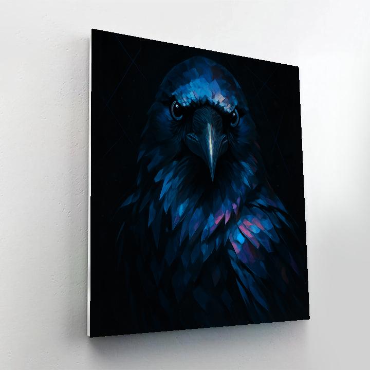 Astral Ink Raven Symmetry paint by number