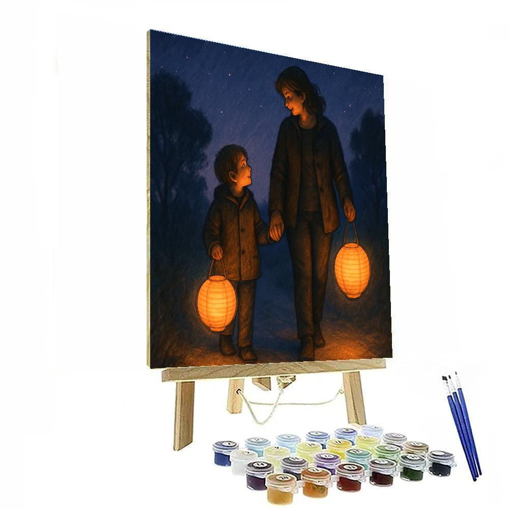 Lantern Walk Of Gratitude DIY paint by numbers