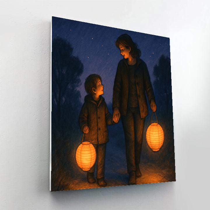 Lantern Walk Of Gratitude DIY paint by numbers