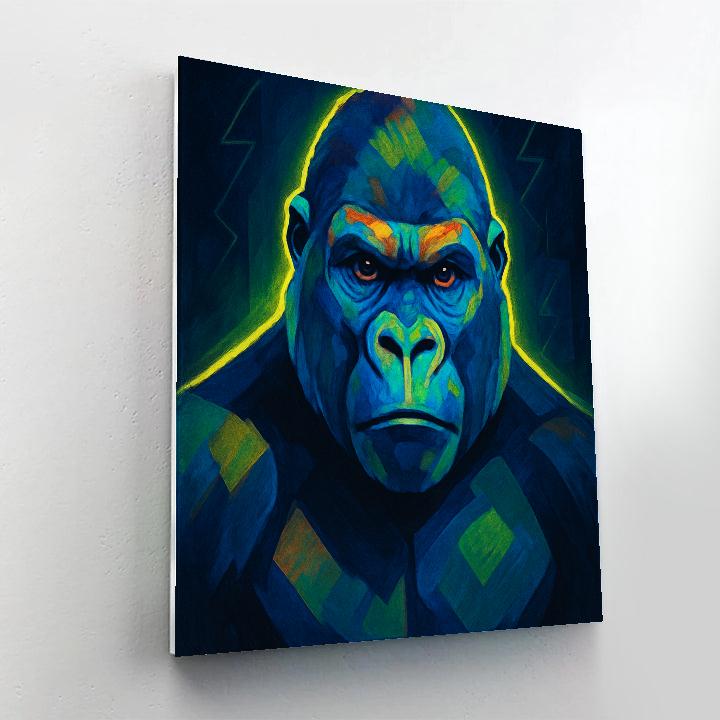 Voltage Crown Gorilla Portrait DIY paint by numbers