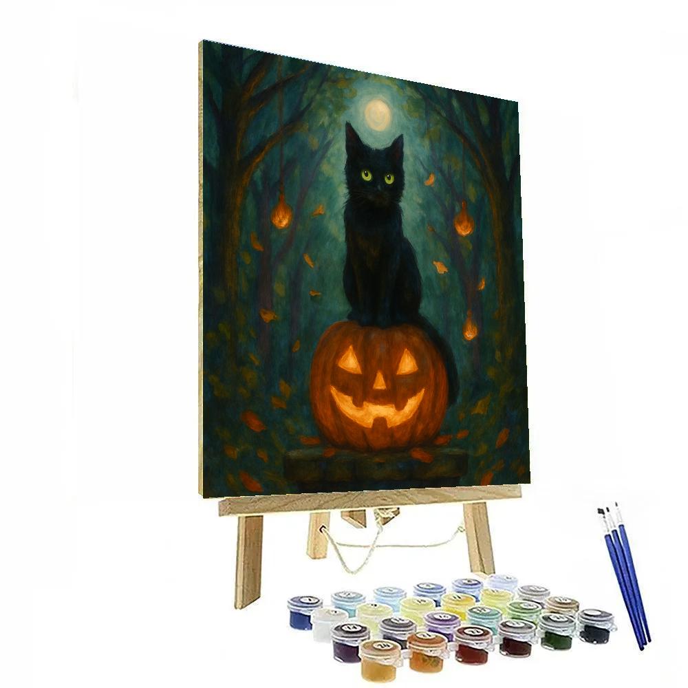 Cathedral Of Autumn Trees Numbered painting kits