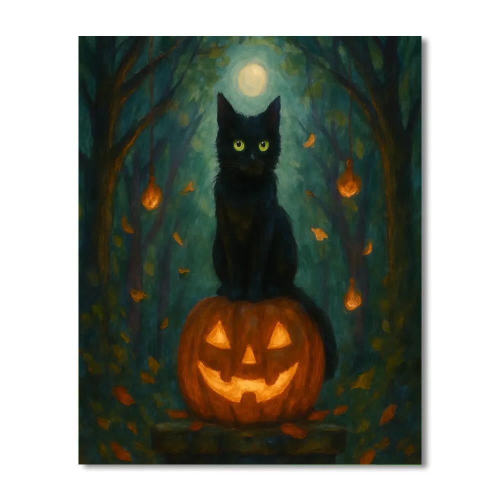 Cathedral Of Autumn Trees Numbered painting kits