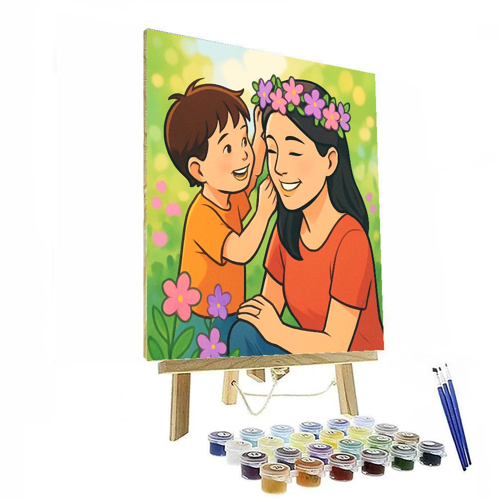 Garden Crown Shared Laughter Paint by numbers art