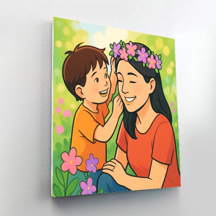 Garden Crown Shared Laughter Paint by numbers art