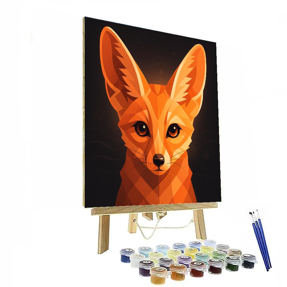 Mirage Dune Fox Close Up paint by color
