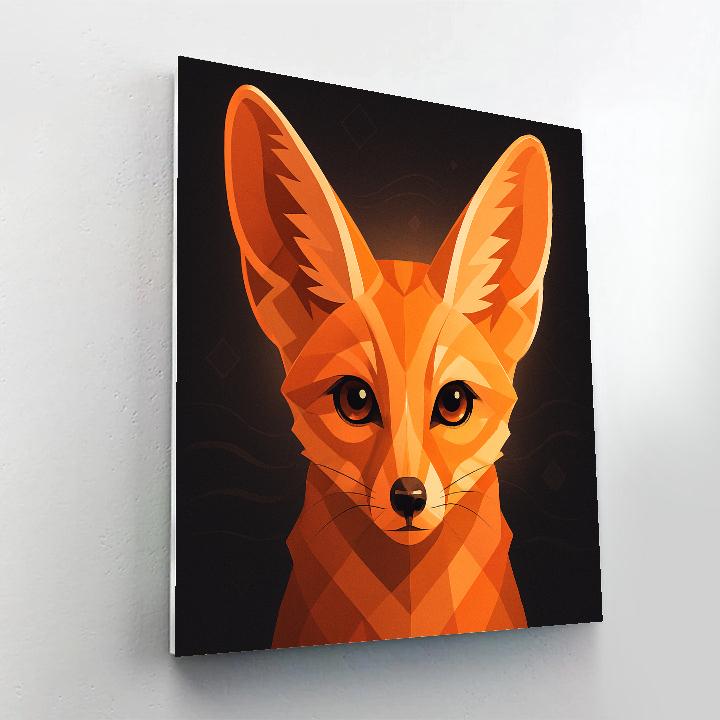 Mirage Dune Fox Close Up paint by color
