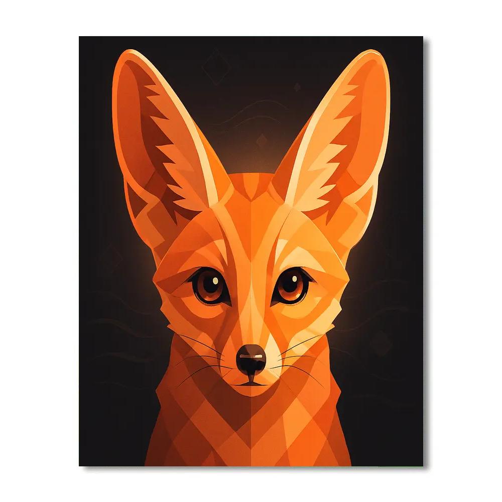 Mirage Dune Fox Close Up paint by color