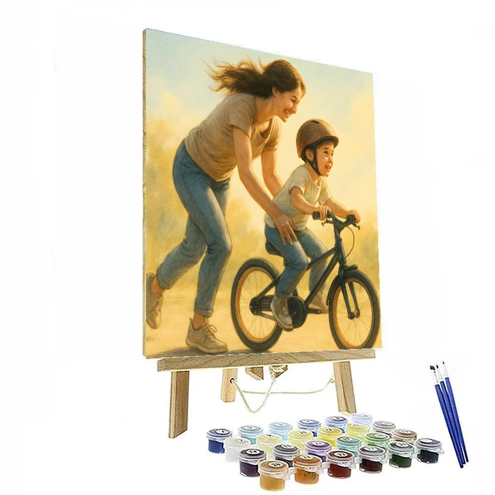 First Bike Ride Steady Hands Paint by numbers art