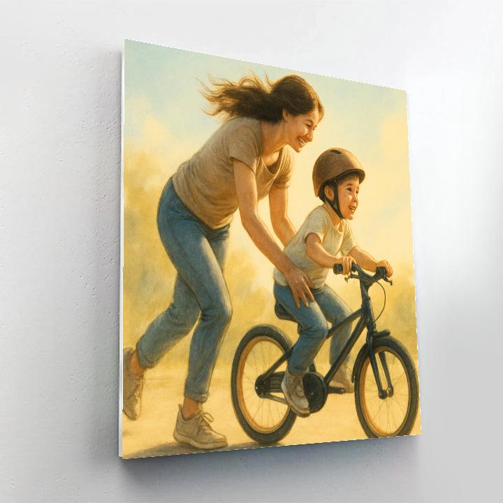 First Bike Ride Steady Hands Paint by numbers art