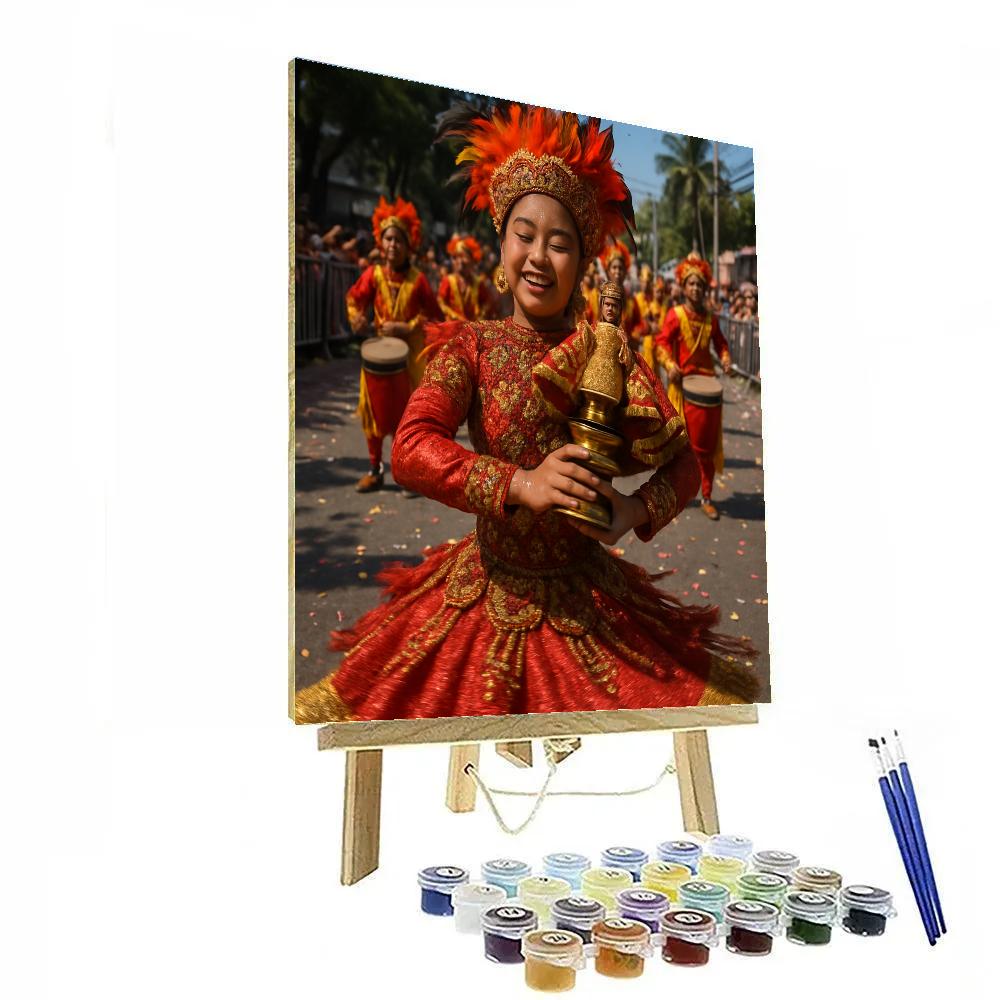 Sinulog Street Dance In Cebu City Philippines Paint by numbers kits