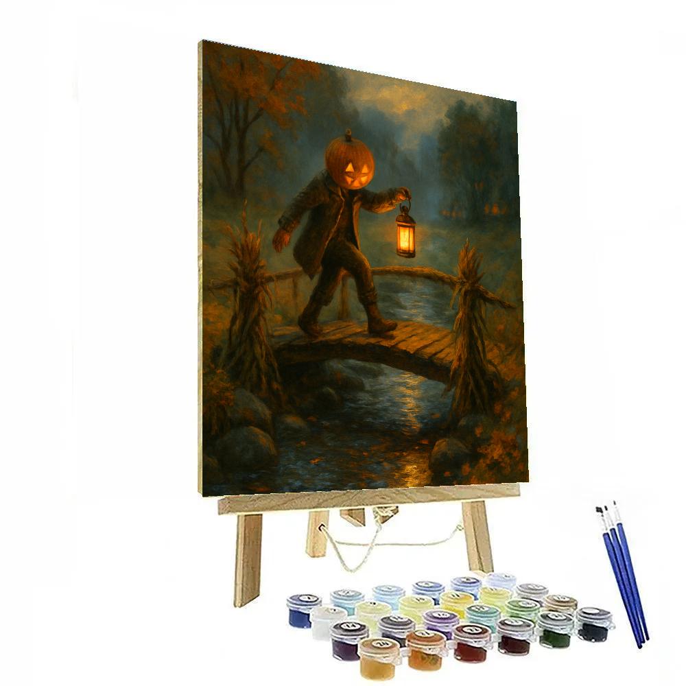 The Lantern Bridge Of Crooked Cornstalks Number painting
