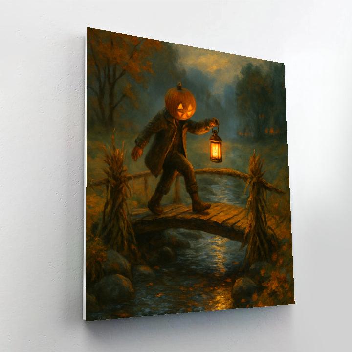 The Lantern Bridge Of Crooked Cornstalks Number painting