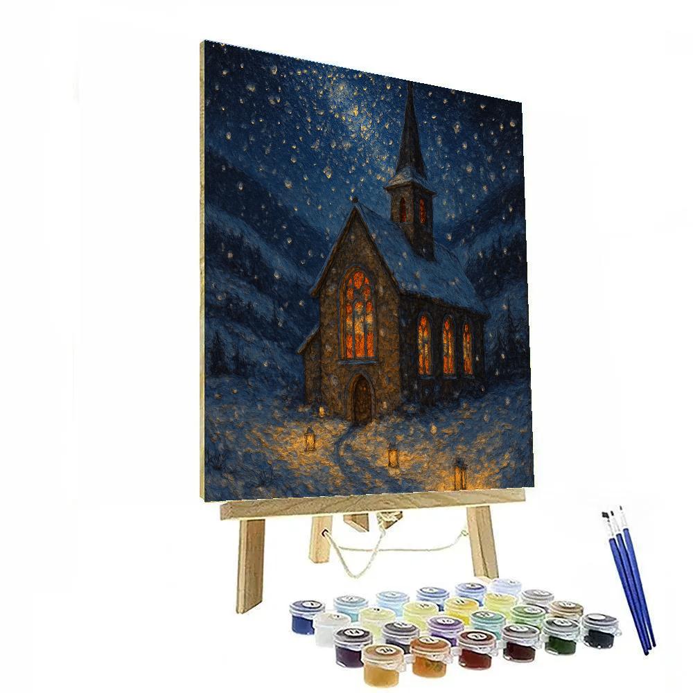 Celestial Midnight Mass paint by number