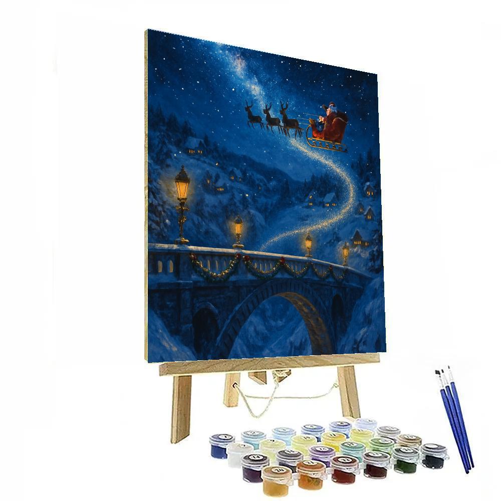 Milky Way Sleigh Bridge Paint by numbers kits